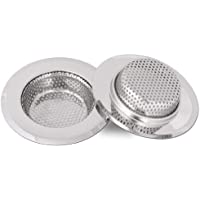 Qinglele 2 Unidades 11-3cm Filtro De Desagüe Del Fregadero De La Cocina- Filtro De Acero Inoxidable Para Fregadero…